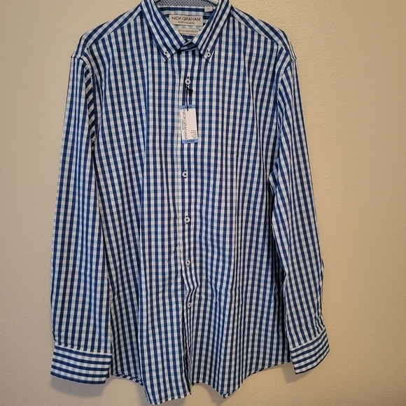 NWT Mens Nick Graham Everywhere Stretch Modern Fit Button Down - Picture 5 of 10
